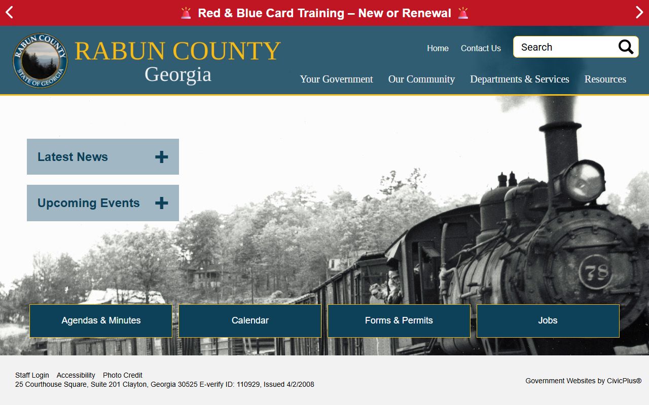 Rabun County court records official county homepage